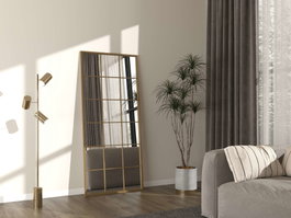Hanah Home Espejo Cheval Karex - Gold Dorado